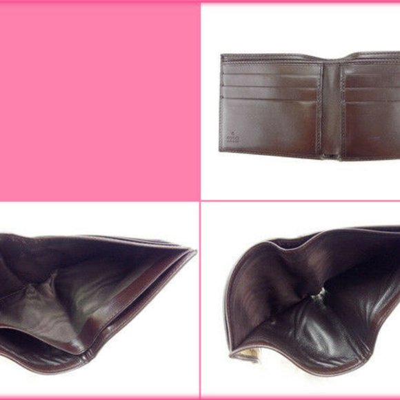 Authentic Gucci Wallet Purse Bifold GG Brown Beige Woman  Used - Picture 5 of 5